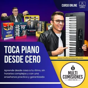 Toca Piano desde Cero opiniones: portada del curso de Esteban Vargas